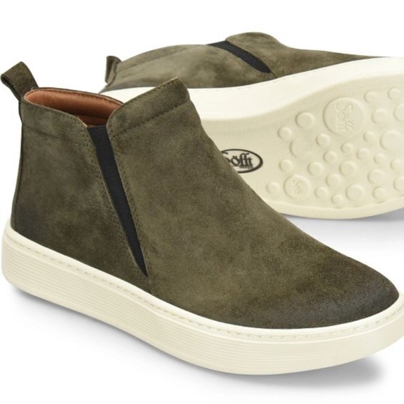 Sofft Britton Il, Waterproof Ankle Boot Sneakers in Army Green, Women’s Size 9 - Picture 3 of 12